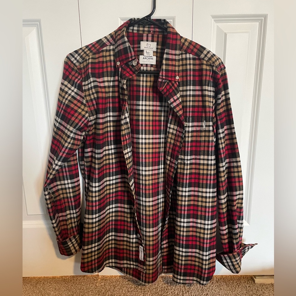 Woolrich Red and Black Plaid Shirt